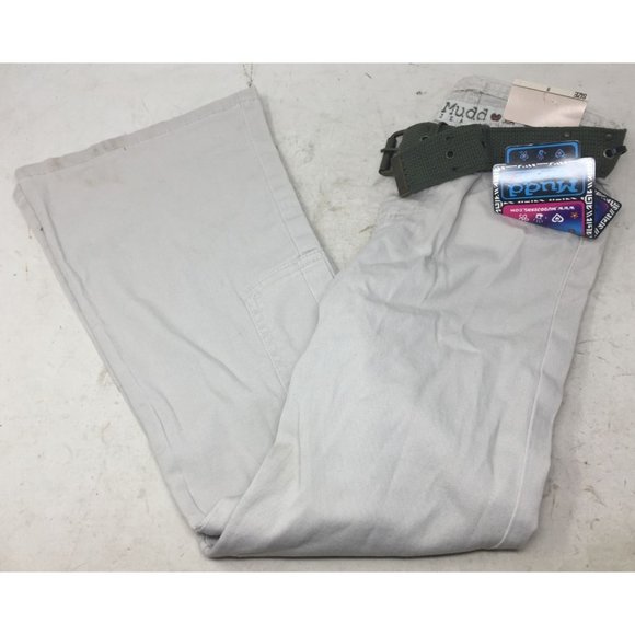 MUDD Girl's Size 8 Pants with Green Cloth Belt New with tags - Picture 1 of 11
